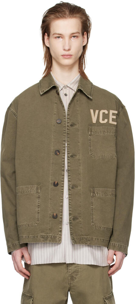 Golden Goose Khaki Patch Shirt Cover