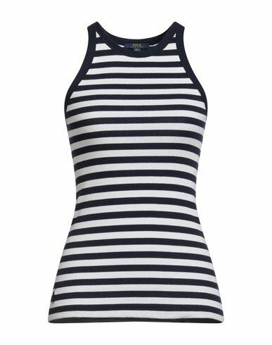 Polo Ralph Lauren Woman Tank top Midnight blue Cotton Cover