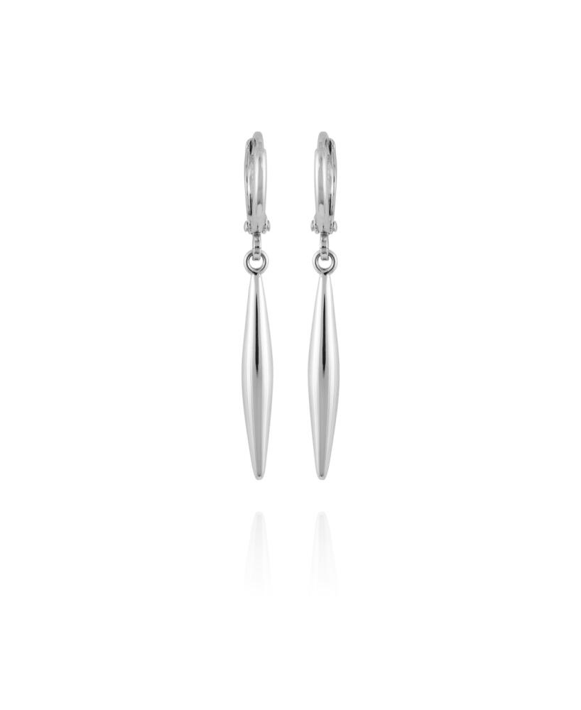 Vince Camuto Silver-Tone Spear Dangle Huggie Hoop Drop Earrings - Silver Cover