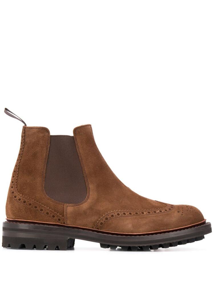 Church's perforated Chelsea boots - Brown Cover