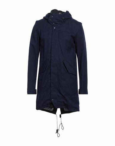 Golden Fleece Man Overcoat & Trench Coat Midnight blue Cotton Cover