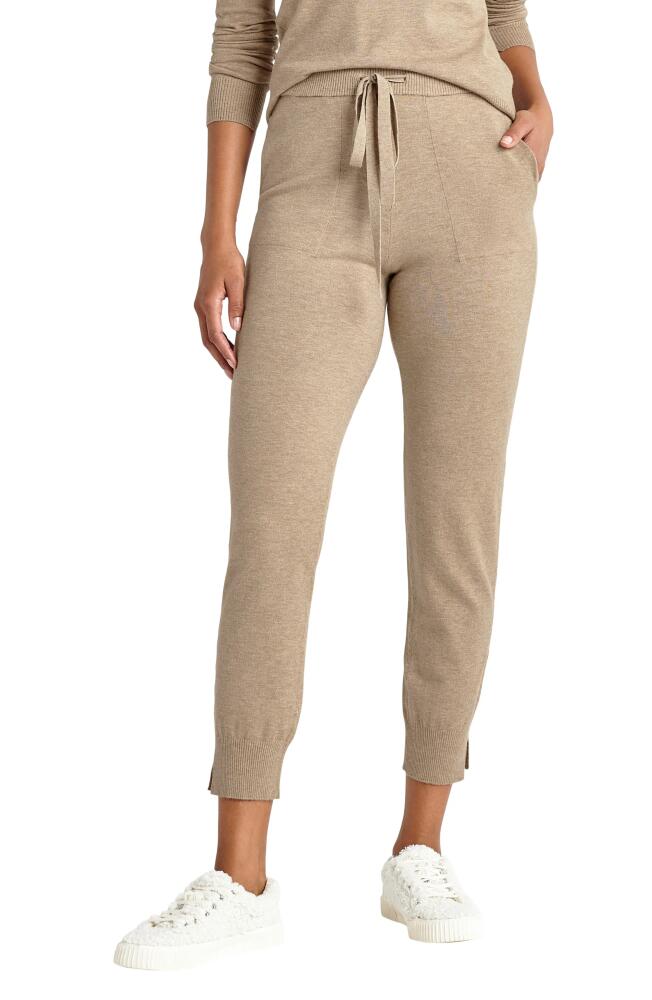 Splendid Jeanne Sweater Joggers in Heather Camel Cover