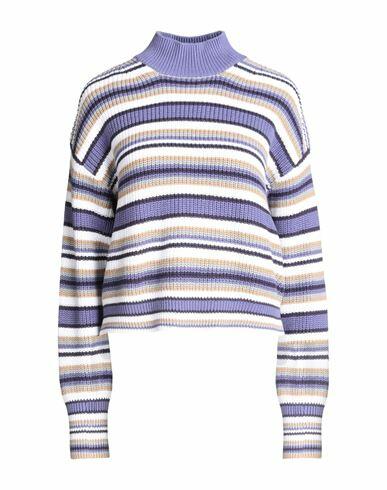 Jjxx By Jack & Jones Woman Turtleneck Purple Cotton Cover