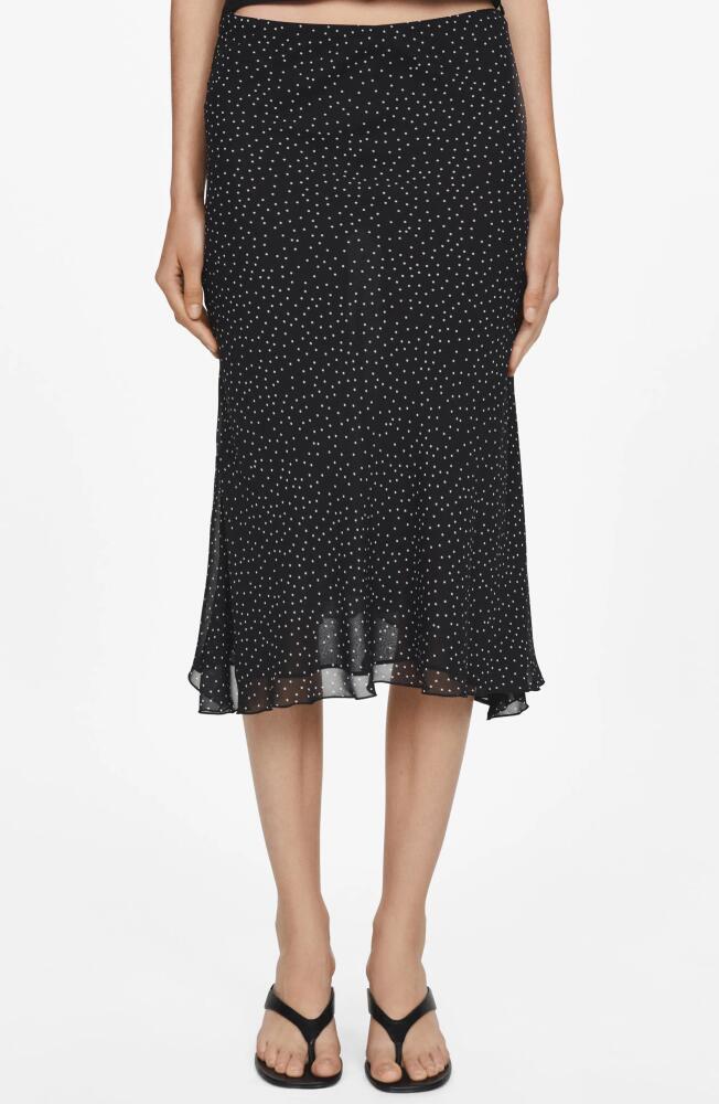 MANGO Any Midi Skirt in Black Cover