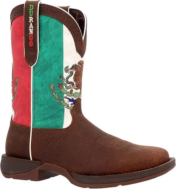 Durango Rebel Work 11 STOE Square Toe (Mexico Flag) Men's Shoes Cover