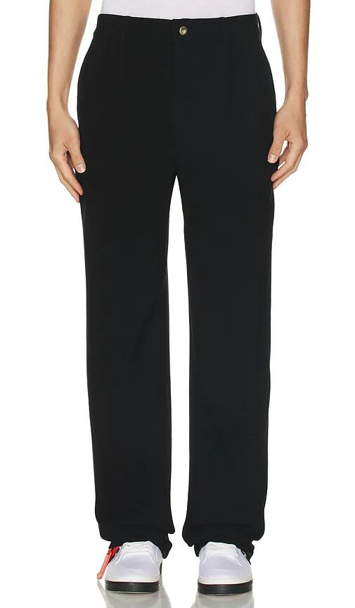 YONY Double Pleated Trousers in Black Cover