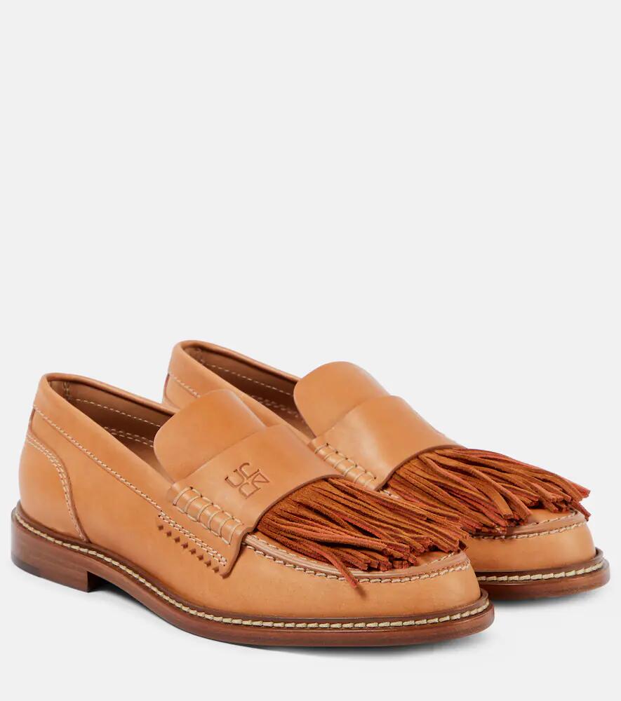 Ulla Johnson Fringed leather loafers Cover