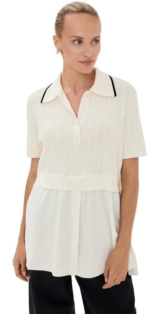 3.1 Phillip Lim Polo with Shirting Layer Ivory Cover