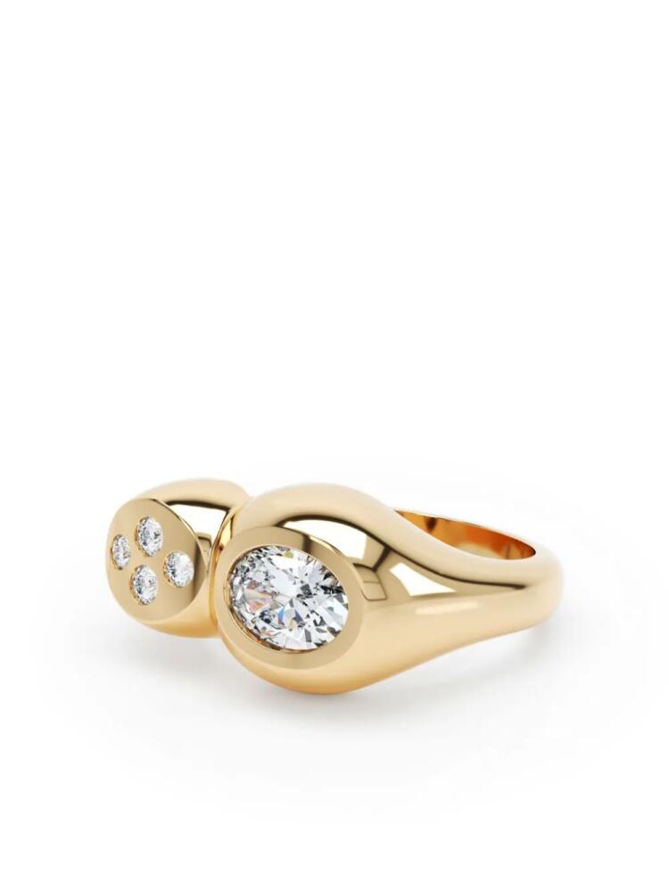 LOEV 18kt recycled yellow gold Curve diamond ring Cover