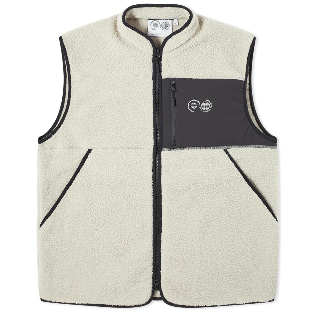 Purple Mountain Observatory Men's Borg Panel Vest in Grey Cover