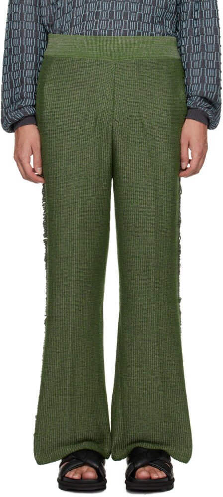 Isa Boulder Green Tips Trousers Cover