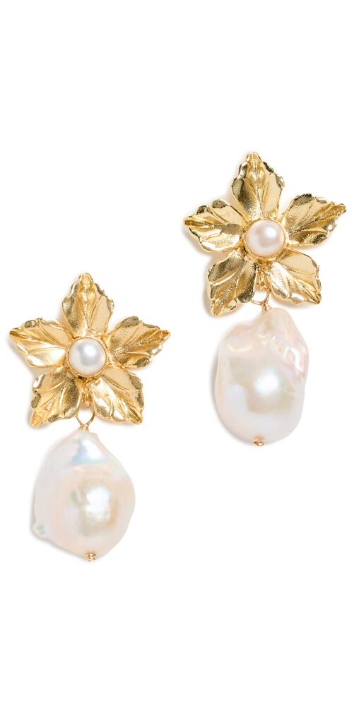 Brinker + Eliza Scarlett Earrings Gold/Pearl Cover