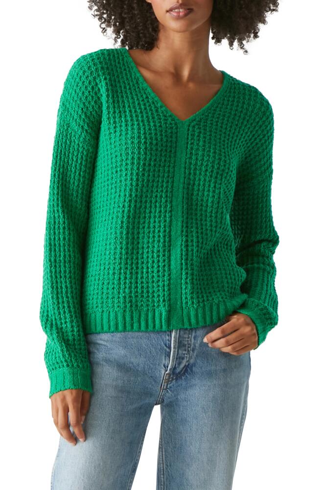 Michael Stars Kelsie V-Neck Sweater in Kelly Cover