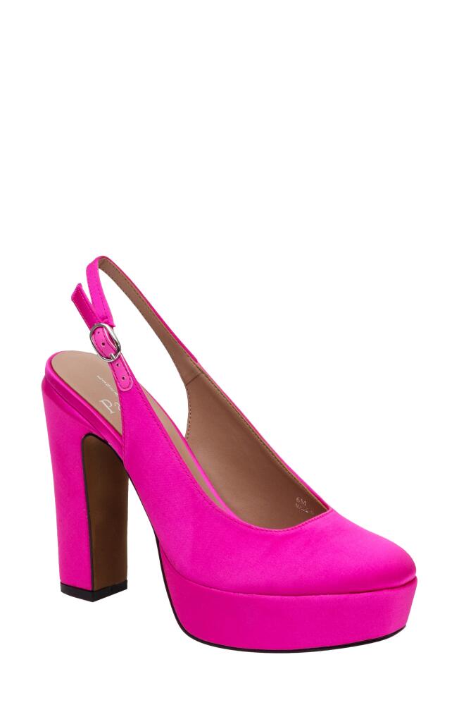 Linea Paolo Ivie Slingback Platform Pump in Pink Cover