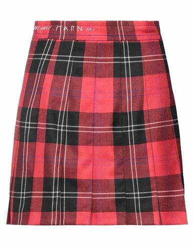 Marni Woman Mini skirt Red Virgin Wool Cover