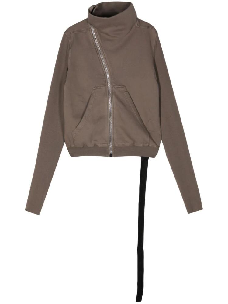 Rick Owens DRKSHDW cotton zip-up sweatshirt - Brown Cover