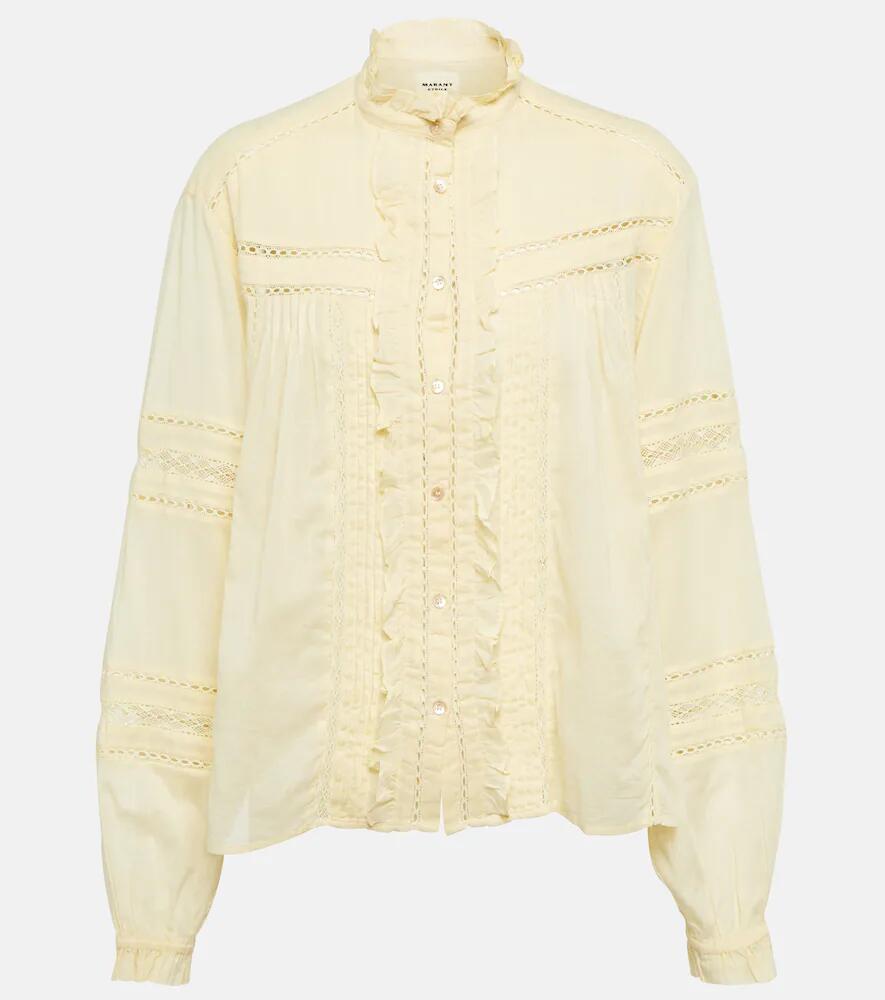 Marant Etoile Metina ruffled cotton blouse Cover