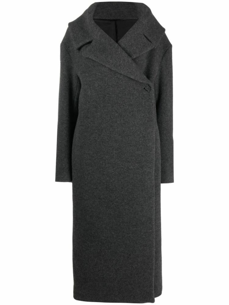 TOTEME wrap felted coat - Grey Cover