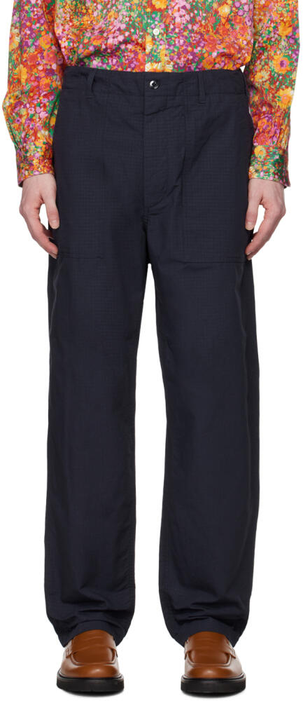 Engineered Garments Navy Fatigue Trousers Cover