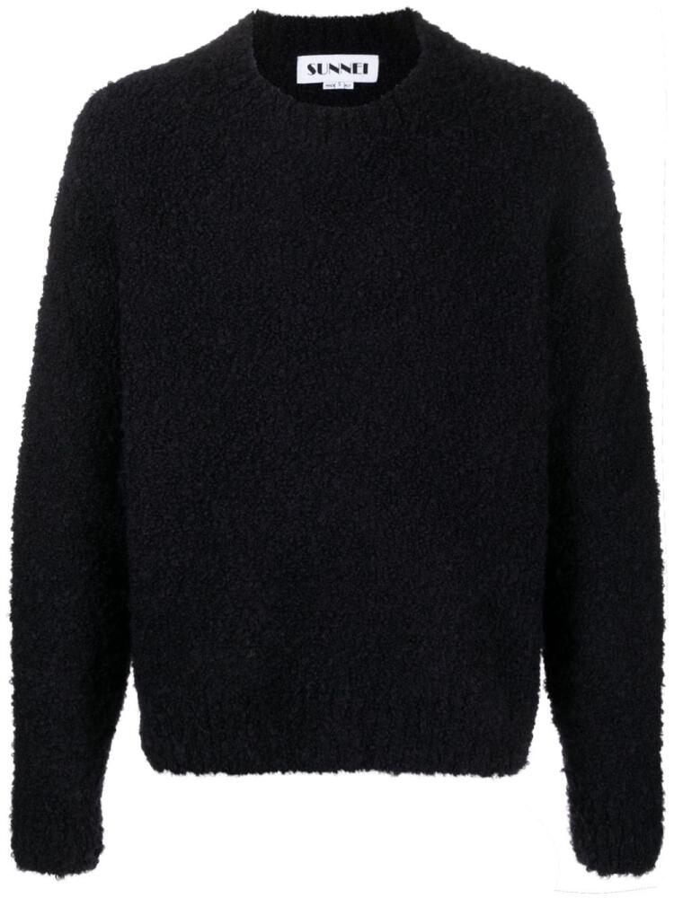 Sunnei crew-neck chunky-knit jumper - Blue Cover