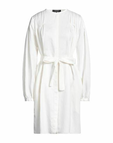 Rochas Woman Mini dress Ivory Rayon, Linen Cover