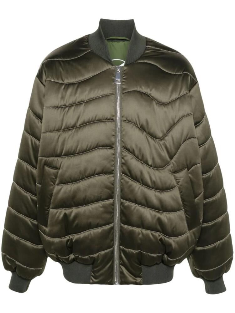 Khrisjoy wave chain padded jacket - Green Cover