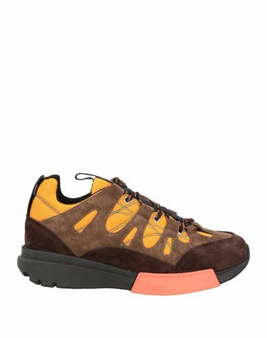 Oamc Man Sneakers Ocher Leather, Textile fibers Cover