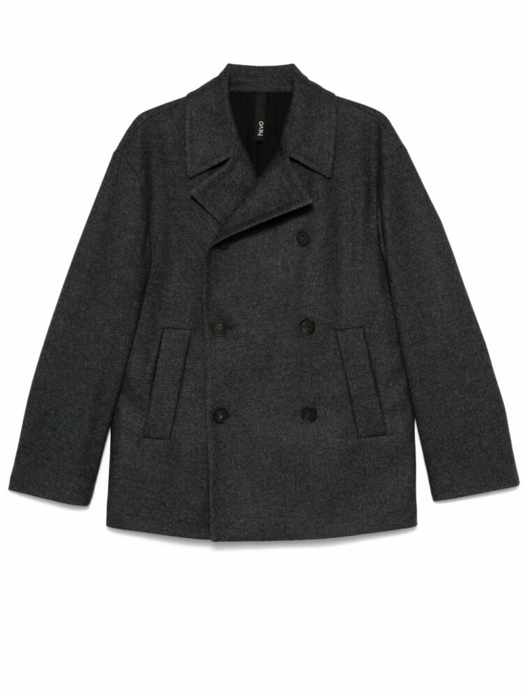 Hevo double-breasted peacoat - Grey Cover