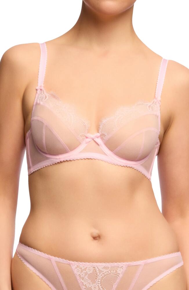 Dita Von Teese Muse Underwire Balconette Bra in Cameo Pink Cover