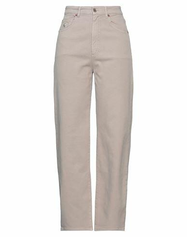 Avantgar Denim By European Culture Woman Pants Khaki Cotton, Polyester, Elastane Cover