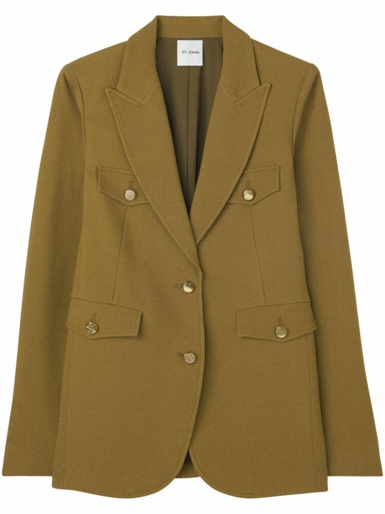 St. John single-breasted blazer - Brown Cover