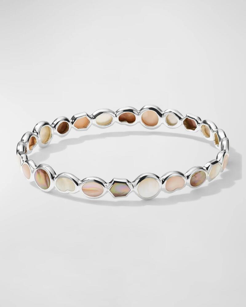 Ippolita Sterling Silver Polished Rock Candy All Over Stone Bangle in Dahlia Cover