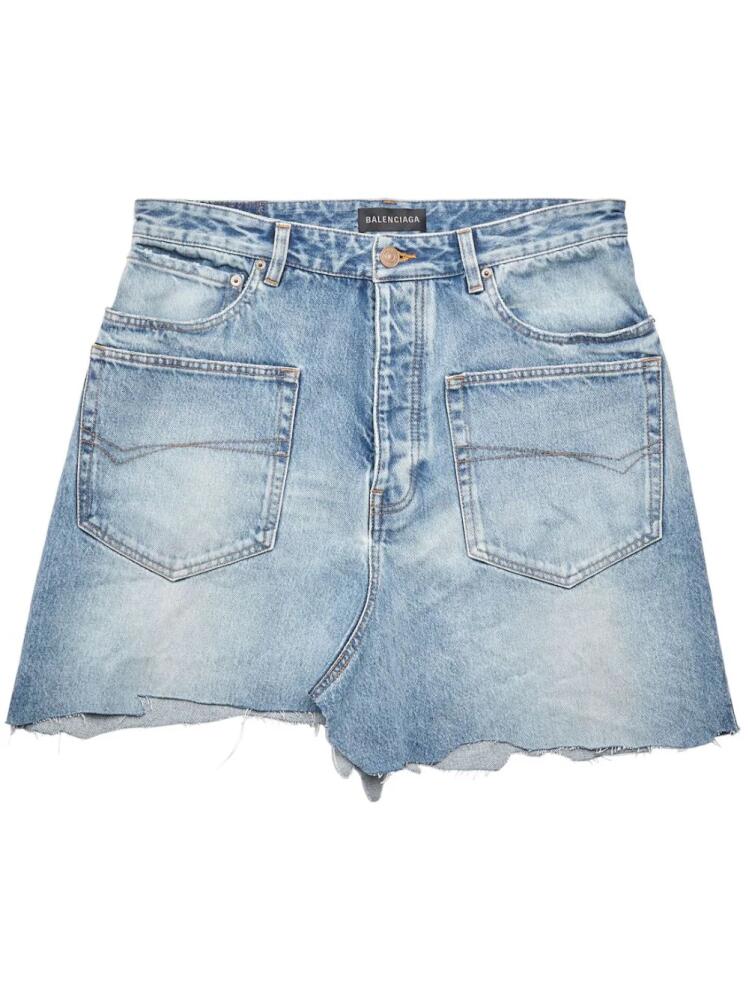 Balenciaga Cut-Up mini skirt - Blue Cover