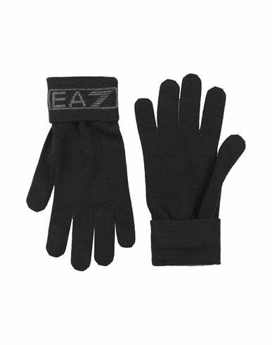 Ea7 Man Gloves Black Acrylic Cover