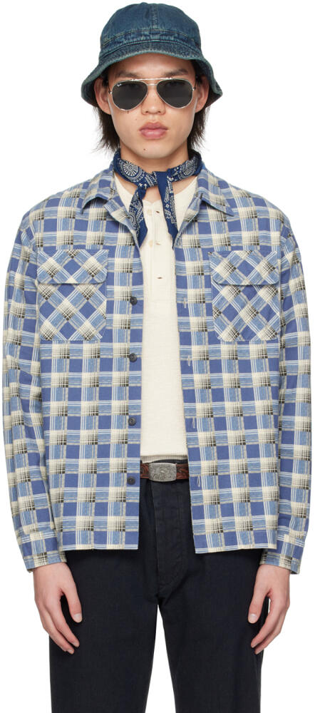 RRL Blue Camp Shirt Cover