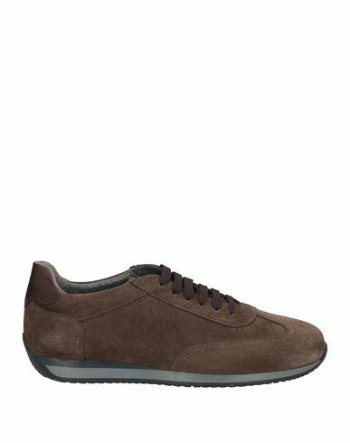 Pollini Man Sneakers Dark brown Leather Cover