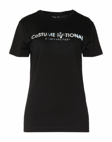 Costume National Woman T-shirt Black Cotton Cover