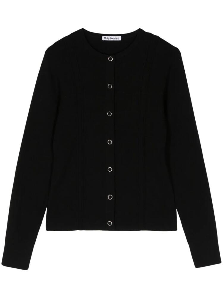 Molly Goddard cotton knit cardigan - Black Cover