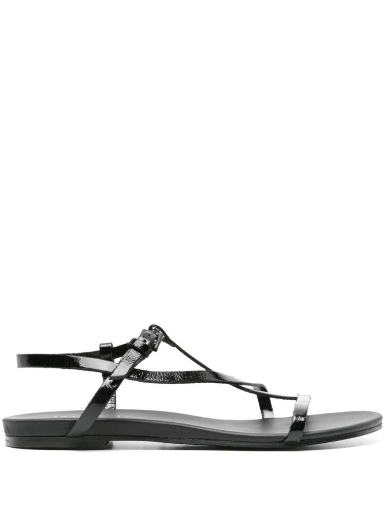 Del Carlo Neil patent leather sandals - Black Cover