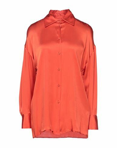 Twenty Easy By Kaos Woman Shirt Orange Acetate, Silk Cover