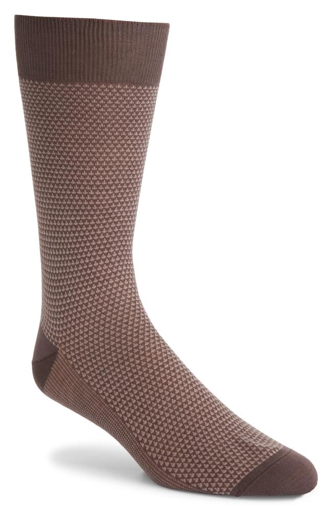 Canali Micropattern Dress Socks in Purple Cover