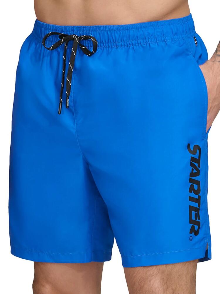 Men's Starter Core Volley Flat Front Shorts - Royal Blue Cover