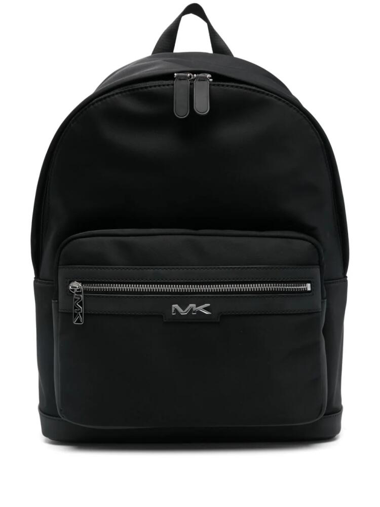 Michael Kors logo-plaque backpack - Black Cover