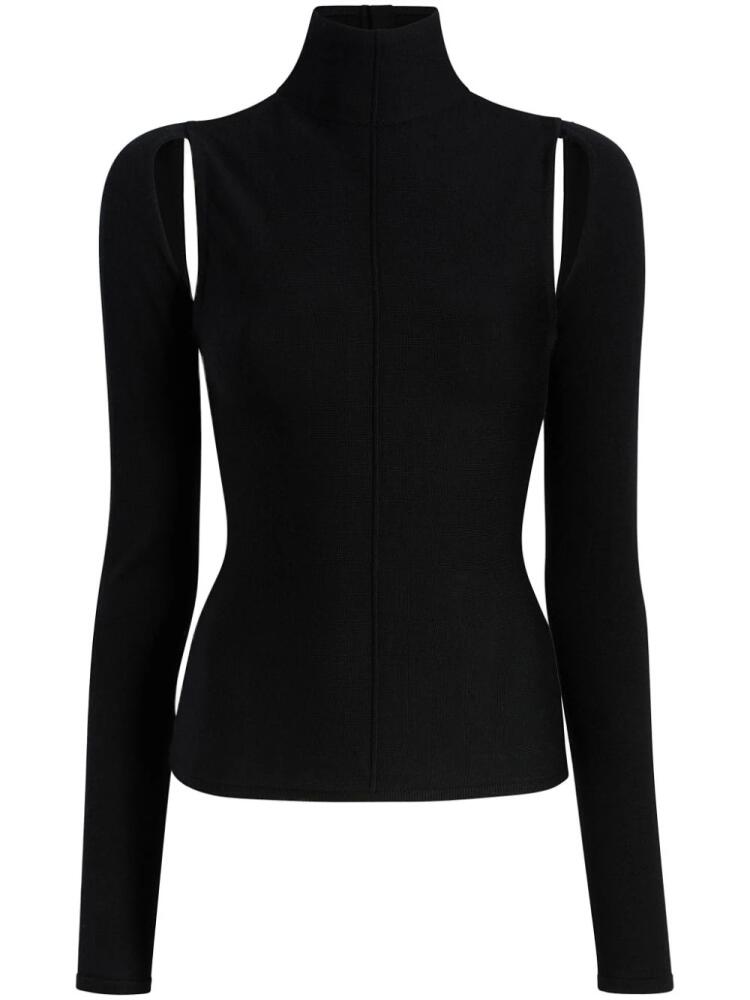 KHAITE The Marlowe open-back blouse - Black Cover