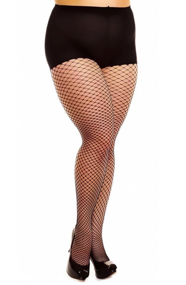 Glamory Hosiery Fishnet Tights in Black Cover