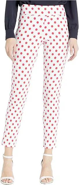 Krazy Larry Pull on Ankle (Watermelon Polka Dot) Women's Dress Pants Cover