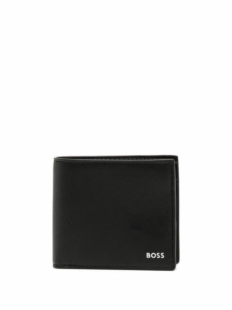 BOSS square folded wallet - Black Cover