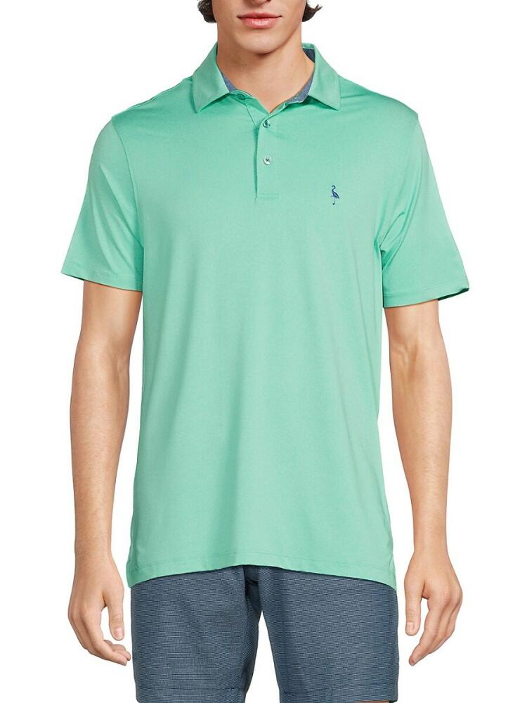 TailorByrd Men's Solid Performance Polo - Fresh Mint Cover