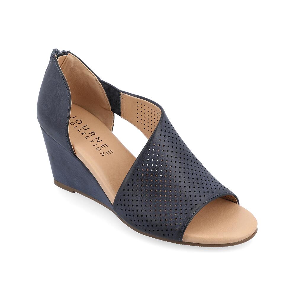 Journee Collection Aretha Wedge Sandal | Women's | Blue Cover