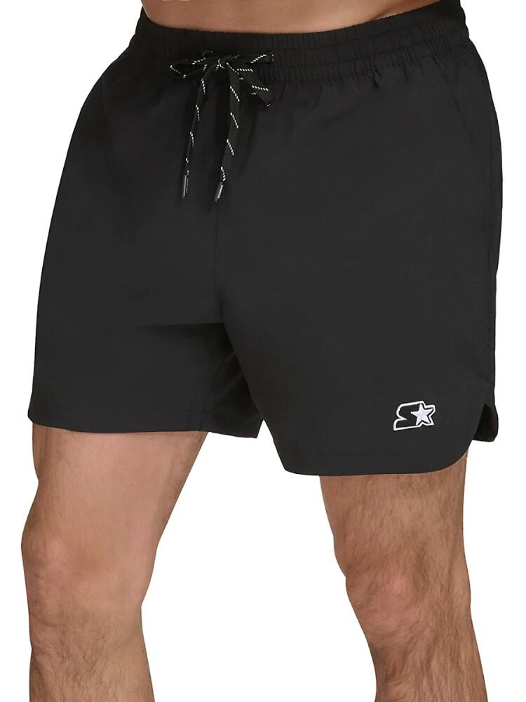 Starter Men's Solid Drawstring Shorts - Black Cover